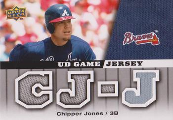 2009 Upper Deck - UD Game Jersey #GJ-CJ Chipper Jones Front