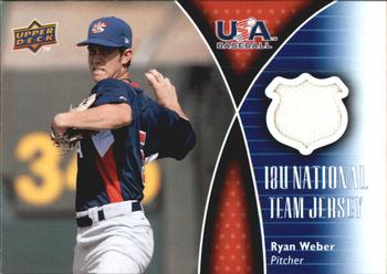 2009 Upper Deck - USA 18U National Team Jersey #18U-RW Ryan Weber Front