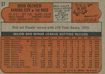 2021 Topps Heritage - 50th Anniversary Buybacks #57 Bob Oliver Back