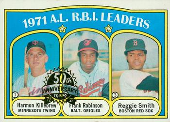 2021 Topps Heritage - 50th Anniversary Buybacks #88 1971 A.L. R.B.I. Leaders - Killebrew / F. Robinson / Smith Front