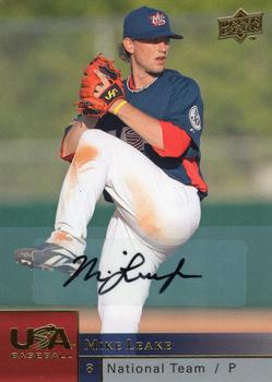 2009 Upper Deck - USA National Team Autographs #USAB-ML Mike Leake Front