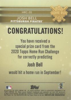 2020 Topps - Home Run Challenge Winners September #HRC-20 Josh Bell Back