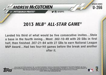 2020 Topps Update - Yellow #U-266 Andrew McCutchen Back