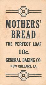 1914 General Baking (D303) #NNO Eddie Plank Back