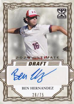 2020 Leaf Ultimate - Gold #BA-BH1 Ben Hernandez Front