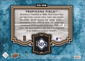 2009 Upper Deck A Piece of History - Stadium Scenes Turquoise #SS-RB Rocco Baldelli Back