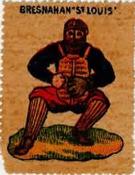 1909-10 German Baseball Stamps #NNO Roger Bresnahan Front