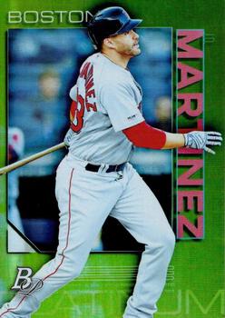 2020 Bowman Platinum - Chartreuse #7 J.D. Martinez Front