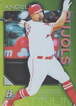 2020 Bowman Platinum - Chartreuse #96 Albert Pujols Front