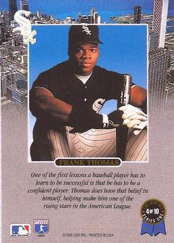 1993 Leaf - Frank Thomas #4 Frank Thomas Back