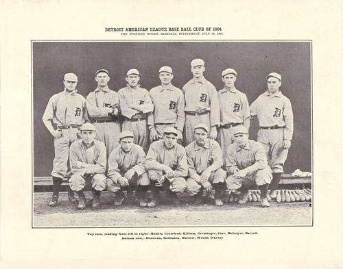 1904 Sporting Boiler Supplements #NNO 1904 Detroit Tigers Team Photo Front