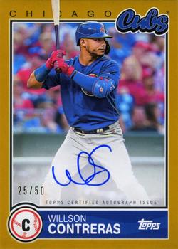 2020 Topps Brooklyn Collection - Autographs Gold #BKA-WCO Willson Contreras Front