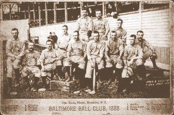 1888 Joseph Hall Cabinets #NNO Baltimore Ball Club, 1888 Front