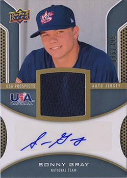 2009 Upper Deck Signature Stars - USA Star Prospects Jersey Autographs #USA-SG Sonny Gray Front