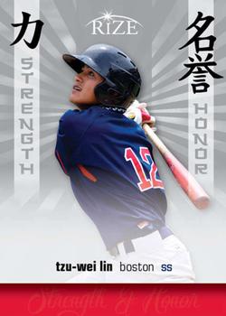 2012 Leaf Rize Draft - Strength and Honor #SH-9 Tzu-Wei Lin Front