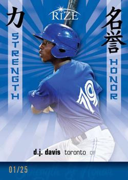 2012 Leaf Rize Draft - Strength and Honor Blue #SH-6 D.J. Davis Front
