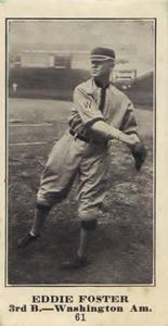 1916 Globe Clothing (H801-9) #61 Eddie Foster Front