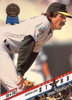 1993 Leaf - Gold Leaf All-Stars #10 Dennis Eckersley / Rob Dibble Front