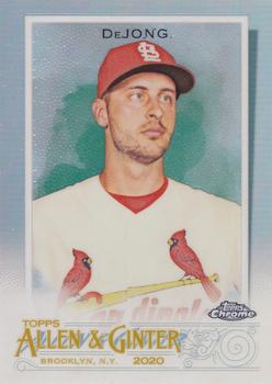 2020 Topps Allen & Ginter Chrome - Refractor #215 Paul DeJong Front