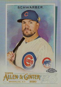 2020 Topps Allen & Ginter Chrome - Refractor #239 Kyle Schwarber Front