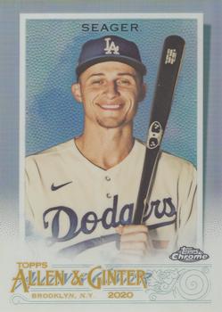 2020 Topps Allen & Ginter Chrome - Refractor #257 Corey Seager Front