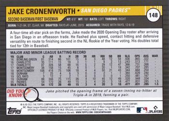 2021 Topps Big League #148 Jake Cronenworth Back