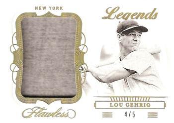 2020 Panini Flawless - Legends Jumbo Material Gold #LJM-LG Lou Gehrig Front