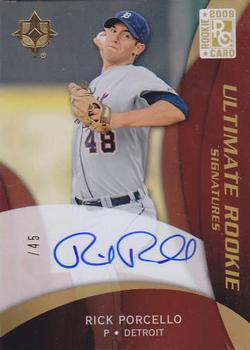 2009 Upper Deck Ultimate Collection - Gold Rookie Signatures #110a Rick Porcello Front