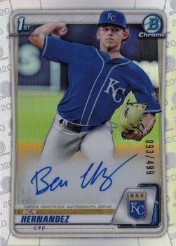 2020 Bowman Draft - Chrome Draft Pick Autographs #CDA-BH Ben Hernandez Front