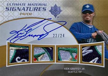 2009 Upper Deck Ultimate Collection - Ultimate Quad Materials Signature #UMSQ-KG Ken Griffey Jr. Front