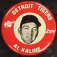 1969 Kelly's Potato Chips MLBPA Pinback Buttons #NNO Al Kaline Front