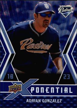 2009 Upper Deck X - Xponential #X-AG Adrian Gonzalez Front