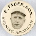 1930 Chicago Evening American Pins #NNO Red Faber Front