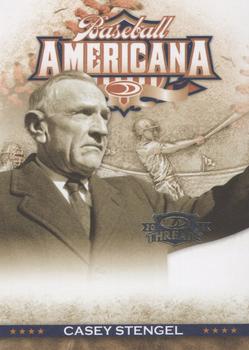 2008 Donruss Threads - Baseball Americana #BA-46 Casey Stengel Front