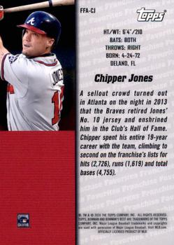 2020 Bowman's Best - 2000 Franchise Favorites #FFA-CJ Chipper Jones Back