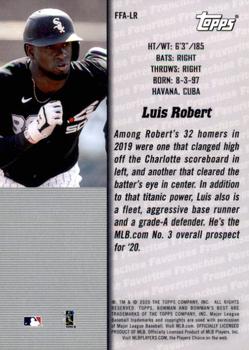 2020 Bowman's Best - 2000 Franchise Favorites #FFA-LR Luis Robert Back