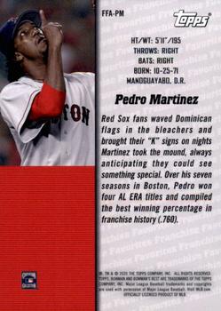 2020 Bowman's Best - 2000 Franchise Favorites #FFA-PM Pedro Martinez Back