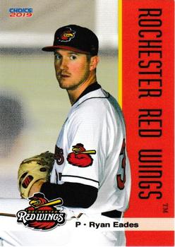 2019 Choice Rochester Red Wings #6 Ryan Eades Front