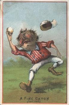 1880 Red Border Baseball Comics (804-15A) #NNO A Fine Catch Front