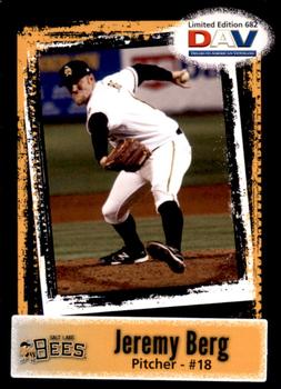 2011 DAV Minor / Independent / Summer Leagues #682 Jeremy Berg Front