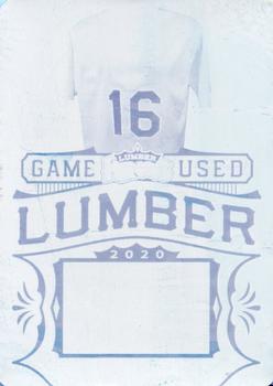 2020 Leaf Lumber Kings - Game Used Lumber Relics Printing Plates Cyan #GUL-28 Jason Giambi Front