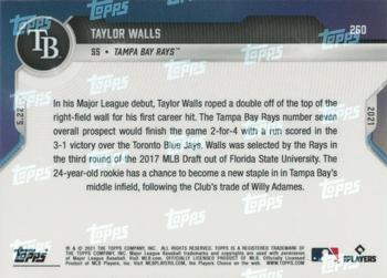 2021 Topps Now #260 Taylor Walls Back