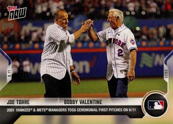 2021 Topps Now #794 Joe Torre / Bobby Valentine Front