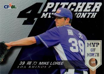 2015 CPBL - Monthly MVPs #MVP03 Mike Loree Front