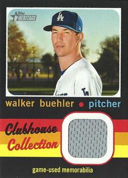 2020 Topps Heritage - Clubhouse Collection Relics (High Number) #CCR-WB Walker Buehler Front