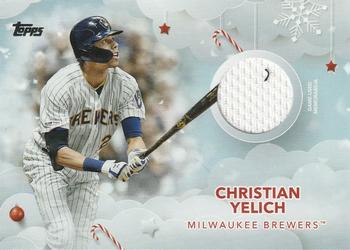 2020 Topps Holiday - Relics #WHR-CY Christian Yelich Front