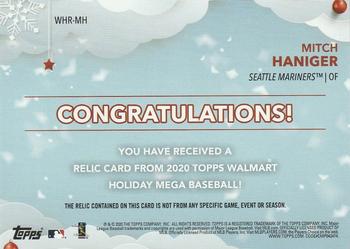 2020 Topps Holiday - Relics #WHR-MH Mitch Haniger Back