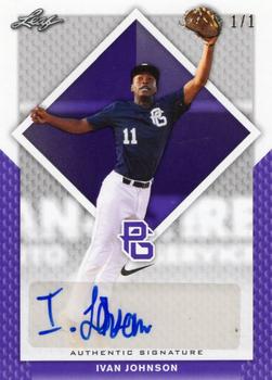 2016 Leaf Perfect Game National Showcase - Autographs Purple #BA-068 Ivan Johnson Front