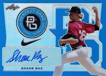 2016 Leaf Perfect Game National Showcase - Metal Autographs Blue #BA-SB1 Shane Baz Front