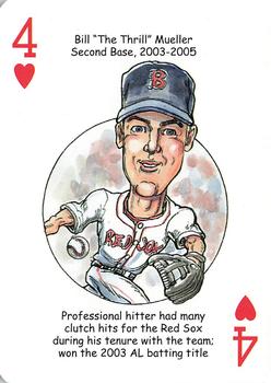 2009 Hero Decks Boston Red Sox Baseball Heroes Playing Cards #4♥ Bill 